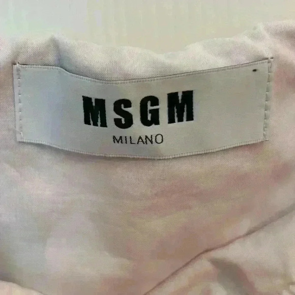 MSGM Floral Print Ruffled Mini Dress Size‎ IT 42/ US S - Picture 2 of 5